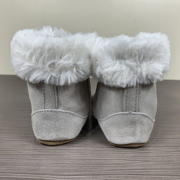 Robeez 'Thea Twinkle' Bootie, Grey Leather, Walker Size 24 months - Picture 5 of 11